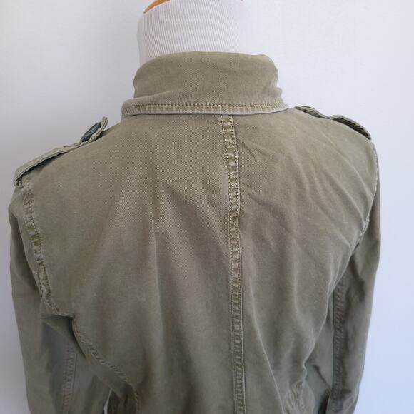 Madewell Outbound Utility Jacket Army Green Button Front Women XS - Picture 8 of 14